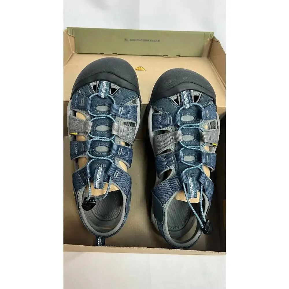 KEEN Men's Newport H2 Closed Toe Water Sandals, Navy Gray, 10.5